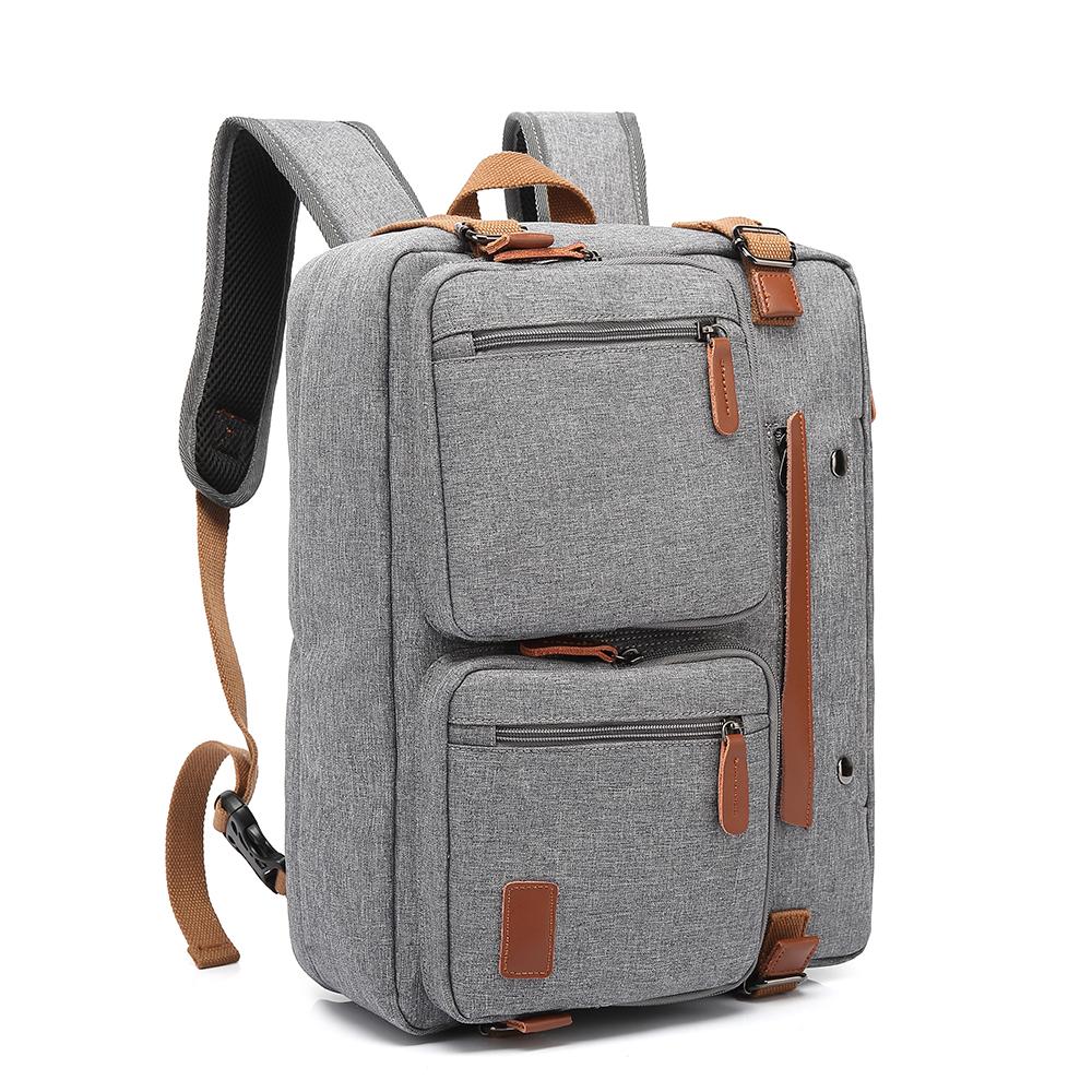 Men Backpack Cool Bell Multifunctional Backpack &Shoulder Bag& Messenger Bag& Handbag For 15.6/17.3 Inch Laptop Nylon Black/Gray/Blue 10001
