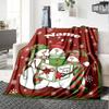 Personlig Jul Snögubbe Tema Tryckt Filt - Perfekt för Soffa, Säng, Resor & Utomhusbruk | Maskintvättbar, Mysig & Hållbar.