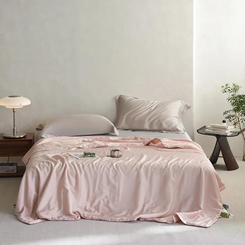 50 Double-Sided Lyocell Ice Silk Summer Quilt Soybean Filling Thin Duvet Can Be Washed Air Conditioning Quilt