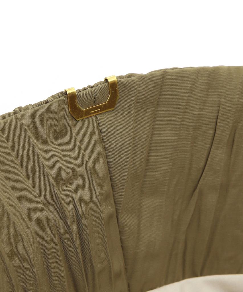 Eondeokeonteulolseutyudio Pleats Summer Bucket Hat Stand Bucket / Pleats Wave / Desert Olive