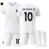 Santos 2024/25 Neymar No. 10 Kids Soccer Jersey Set League Football Uniform Breathable Quick-Dry Short Sleeve T-Shirt & Shorts