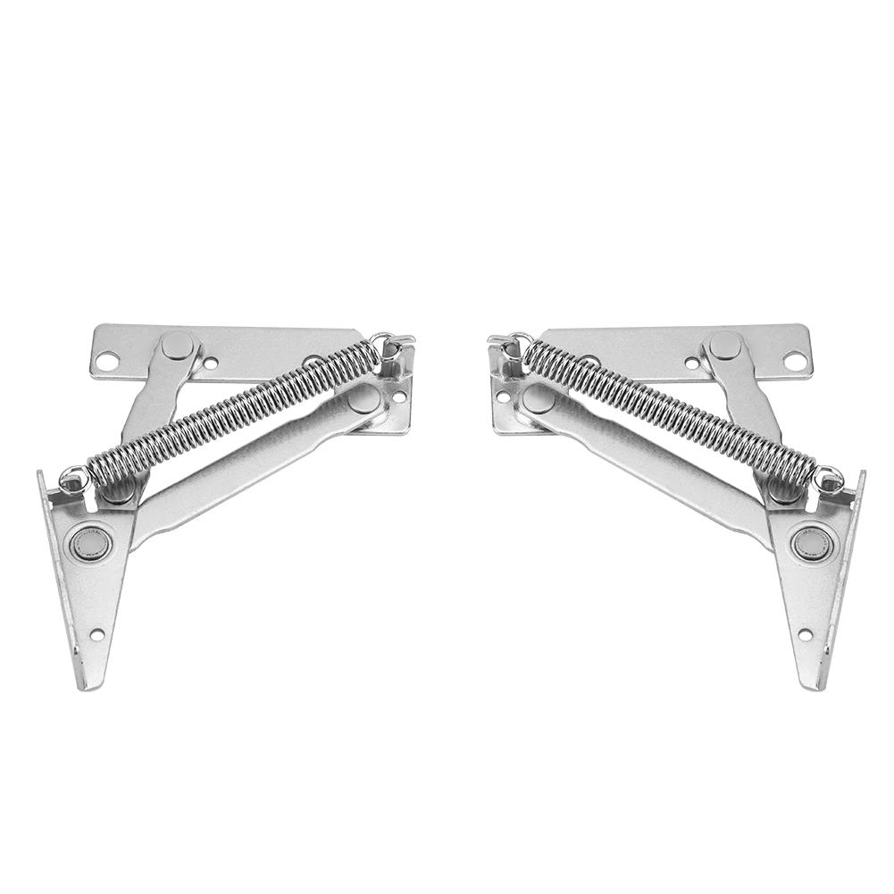 Ensemble 2 pièces Acier,   Support à levage à ciseaux Charnières de porte d'armoire de placard pour trappe Charnière à ressort Armoire Meuble