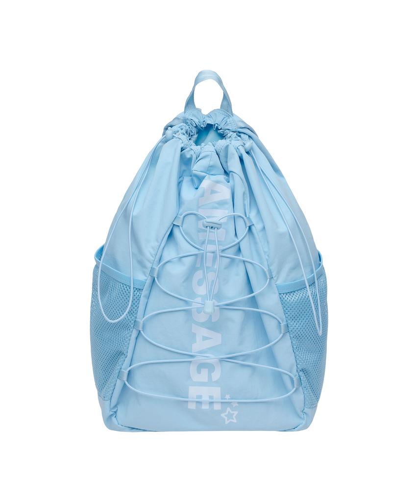 Ames-Worldwide String Casual Back Pack Blue