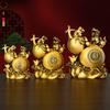 Pure Copper Ornament Fu Lu Home Office Shop Front Desk Decoration Housewarming Gift Gourd Pixiu