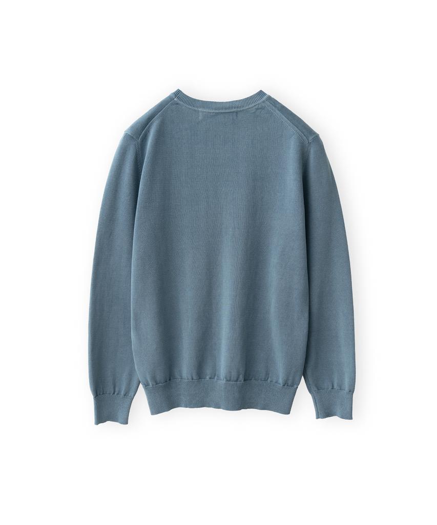 Beulaunyadeu W Washed Cotton Knit, Blue