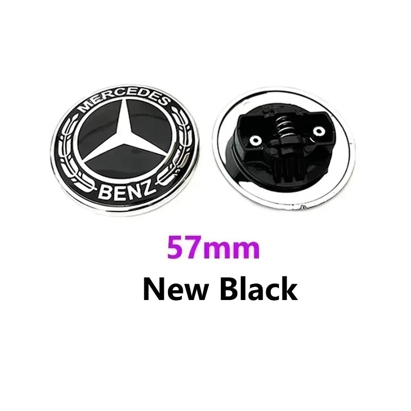 1pcs 57mm Car Front Hood Emblem Badge Bonnet Car Accessories For Mercedes Benz W204 W205 W212 W213 W221 W177 W246 GLA GLC CLA KUVWX1