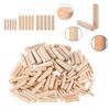 Lot de 50 chevilles en bois pour tiroirs d'armoire, rainures rondes, pour travaux manuels, accessoires de meubles