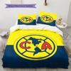 America Football Club Pattern Bedding,Quilt Set Quilt Cover Pillowcase Home Birthday Gift (1 * duvet cover + 2 * pillowcase, without core)