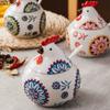 Creative Rooster Seasoning Jar Ceramic Spice Jar with Lid Kitchen Salt Sugar Pepper Storage Jar Nordic Household Seasoning Tools