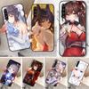 Coque de téléphone mignonne Azur Lane Girl pour Xiaomi Mi 12 11T 10T 9T Lite Pro Ultra Note 10 Poco F3 F4 X4 GT Housse de téléphone souple noire