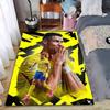 Yellow Soccer Star Carpet Designed Floor Mat, Suitable As a Non-slip Mat for the Living Room or Bedroom Sofa