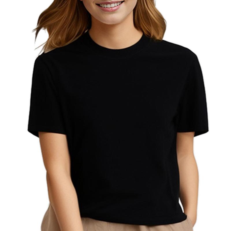 Damen T-Shirt Manana Cartoon T-Shirts für Mädchen Sommer Kurzarm Print T-Shirt Top bunt Herz O-Ausschnitt T-Shirt Kleidung