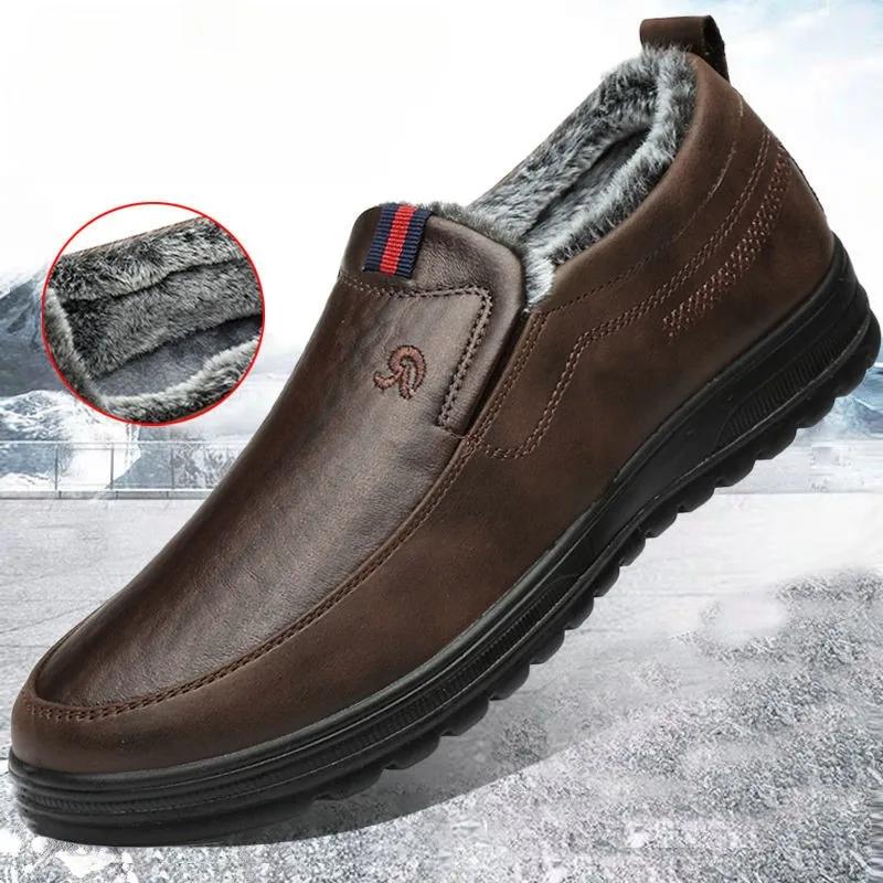 Men Boots High Quality Ankle Boots Men Lightweight Men Casual Shoes Winter Warm Fur Working Shoes Male Outdoor Shoes