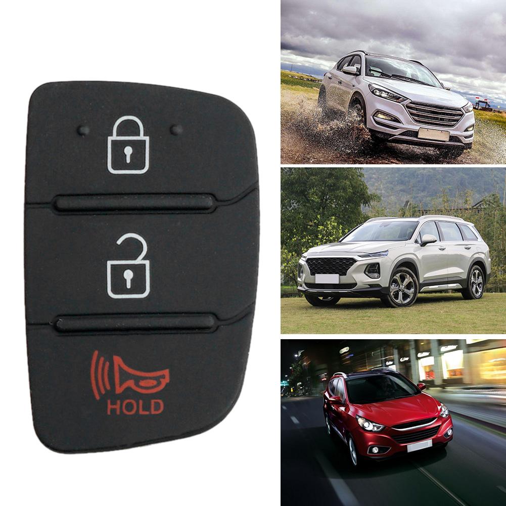 1/2PCS Replacement 3 Buttons Remote Key Fob Case Rubber Pad For Hyundai I10 I20 I30 IX35 Kia K2 K5 Rio Sportage Flip Key Parts