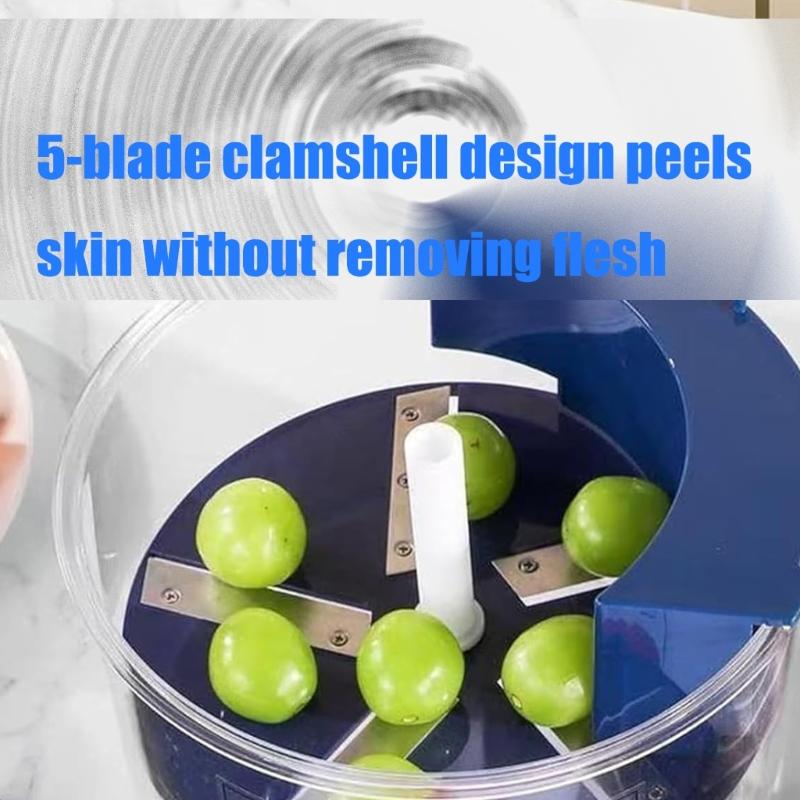 Automatic Electric Fruit Peeler Machine For Home Use Efficient Peeling Tool For Grape Garlic Tomato Cherries