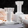 Roman Pillar Candle Holder Mini Greek Column Candle Stand Resin White Candlestick Holder for Wedding Banquet Home Table Centerpiece Photo Prop