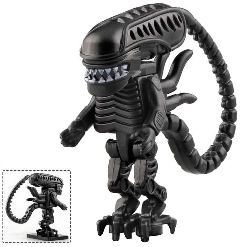 Neu Der Gott des Krieges Film Predator vs. Alien Modell Zusammenbauen Figur Blöcke Konstruktion Baubar Baustein Spielzeug Für Kinder