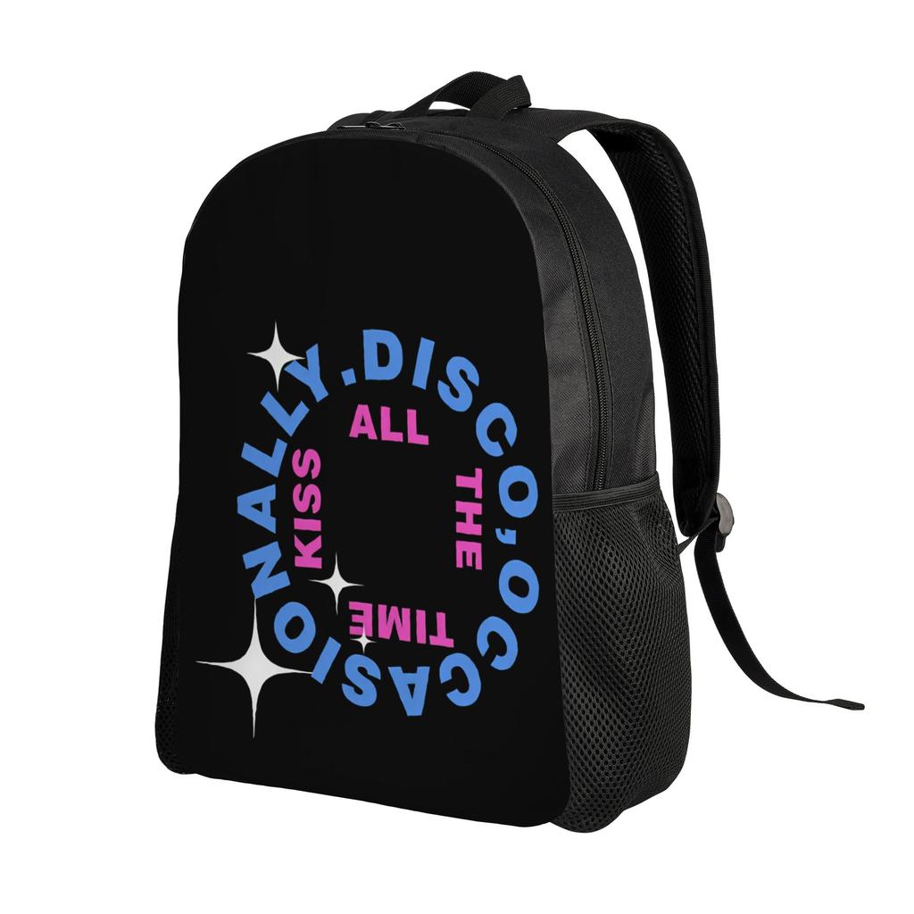 Kiss All the Time Backpack Student Unisex 2026 Breathable Backpacks Polyester Cool High School Bags Colorful Rucksack