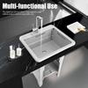 Freestanding Plastic Laundry Sink with Washboard for Hand Washing Clothes, Washing Room Laundry Tub Sink w/Faucet and Drain Kit