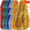 Colorful Christmas Ribbon Garland Xmas Tree Tinsel Ribbons Hanging Pendent Wreath Ornament DIY New Year Wedding Party Home Decor