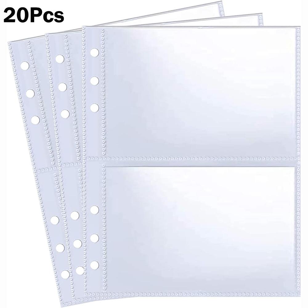 Multi-Pockets Photocard Binder 6 Ring Inner Page Binder Pages Photo Album Sleeves