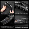 2pcs Carbon Fiber Non-Slip Steering Wheel Cover Car Accessories For Porsche Boxster Cayenne Panamera Macan Cayman 911 918 996 917 991
