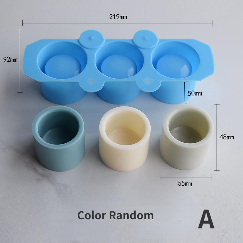 Creative 3 Silicone Ice Cup Ice Grid Mold Love Square Circular DIY Succulent Flower Pot Mold