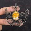 Brecciated Mookaite Pendant Copper Wire Wrapped Pendant Genuine Gemstone Jewelry Handmade Butterfly Pendant Copper Jewelry Gifts For Mother