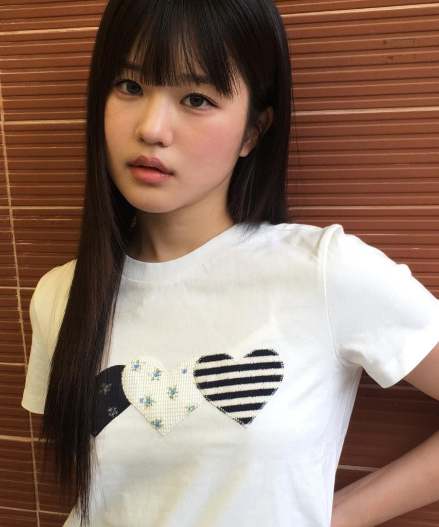 Loginaenloji Heart Patch Cotton T-Shirt White (New)