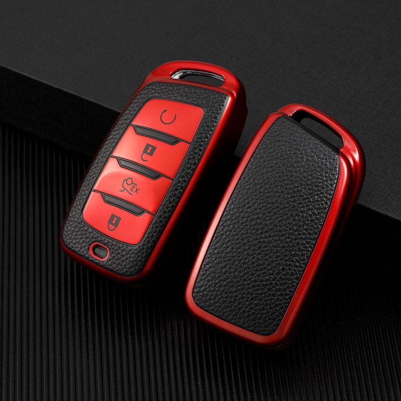 Leather Key Cover for Changan CS35 Plus, CS95, CS85 Coupe - Full Wrap Protection