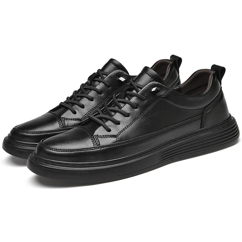 Herren-Board-Schuhe aus echtem Leder Freizeit-Trend minimalistischer Stil Jugendlicher Erwachsener Outdoor-Aktivität Mode Party Lederschuhe