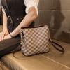 Plecu soma sievietēm Luksusa ar Crossbody Sling ķēdes siksnu Plaids Mahjong dizaineru zīmola Pu ādas vintage rokassomas