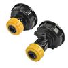1000L IBC Tankadapter mit 1/2" und 3/4" Gartenschlauch-Schnellanschluss - Universelles Kunststoff-Schlauchhahn-Anschlusswerkzeug