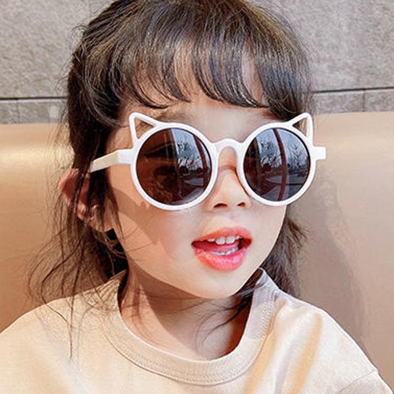 1PC Girls Boys Cute Animal Cartoon Ears Sunglasses Outdoor Sun Protection Children Lovely Vintage Sunglasses Protection Classic Kids
