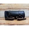 leather motorcycle tool bag saddle bag black leather pouch motorcycle round small leather bag for bike