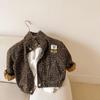 Kinder Mantel Frühling und Herbst Junge Modische Mantel Leopard Print Jacke Koreanischen Stil Mädchen Casual Einfache Mantel Hemd