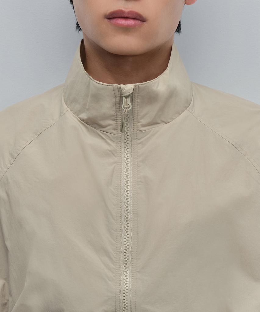 Musinsa Standard Oversized High-Neck Windbreaker Jacket [Light Beige]