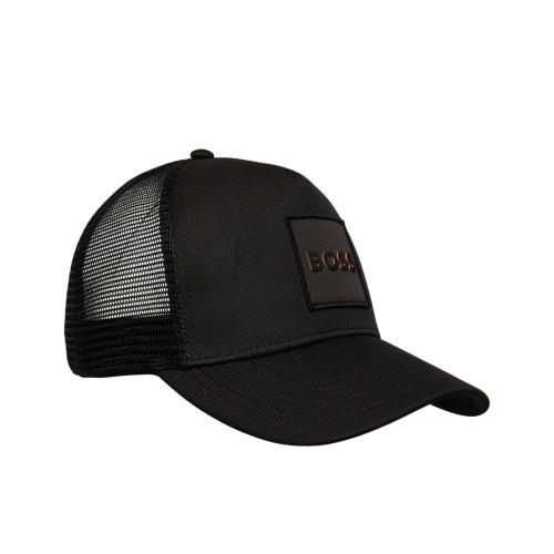 Boss Mens Elliot Logo Curved Peak Trucker Cap