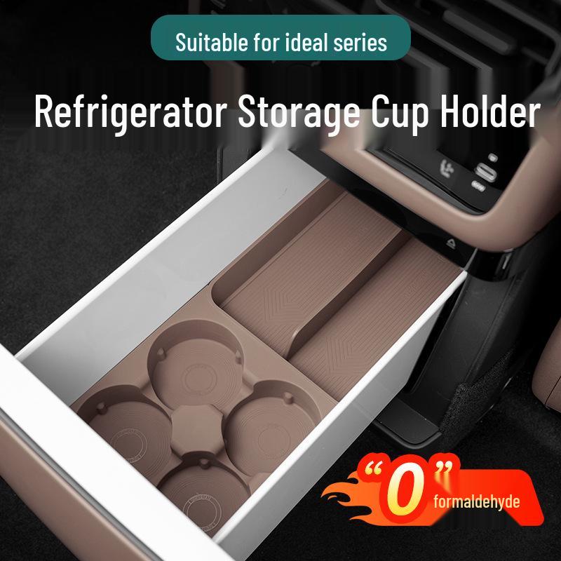 Silicone Cup Holder Pad for Ideal I6/i8 Rear Seat Refrigerator Interior Accessories