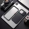 Luxury Aluminum Metal Bumper Case For iPhone 16 15 Plus 14 13 12 Pro Max Lens Protection Heat Dissipation Aromatherapy Phone Cover