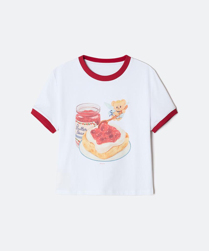 Seupao [Butterbear] Ringer Crop Short Sleeve T-Shirt_Sprlg23U04