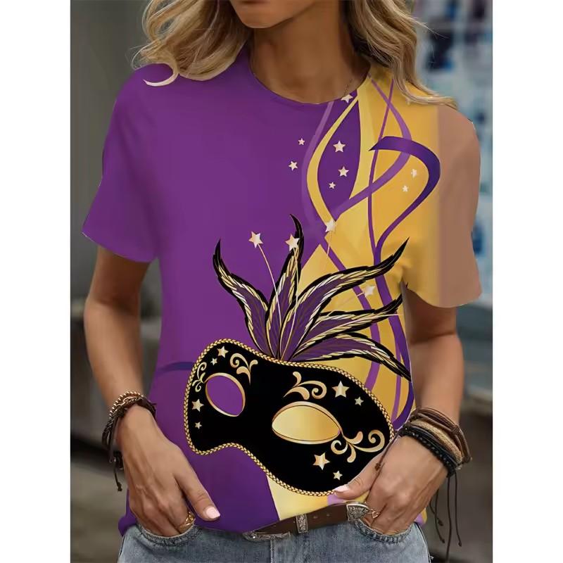 Sweet Strawberry 3D Print Women's T-Shirt - Round Neck, Soft Fabric, Casual Comfort Fit Top