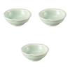 Setomonohonpo Ash Glazed Ceramic Small Dish Bowl Set 3 Plum-Shaped 9.2x3.7cm Pottery