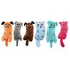 6PCS Plush Cats Teething Toy for Stress Relief with Crinkle Sound Interactive Play Natural Catmint Cartoon Mice Toy