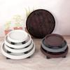 Wheeled Plant Caddy Round Plant Pot Pallet with 4 Wheels Mobile Flowerpot