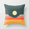 45*45cm Orange Color Throw Pillow Case Mid Century Geometric Cushion Covers for Home Sofa Chair Decorative Pillowcases
