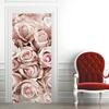 Woodn Splicing Door Sticker Wood Creative Retro Self-adhesive 3D DIY Wallpaper Murals Pegatina Para Puerta Room Decoration Porte