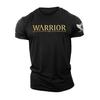 3D Printing Warrior Gold - Spartan Forged - Gym T-Shirt High Quality Casual Men's Short Sleeves Top Tough Guy T-Shirt