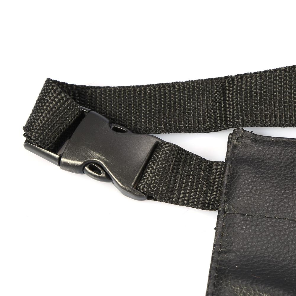 Professioneller Schwarzer PU Kosmetik Make-up Pinselhalter Organizer Hüfttasche Etui Beutel