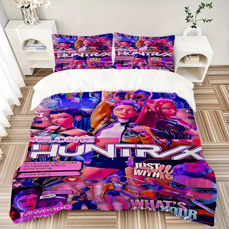 3pcs HuntRix Cover Set, 1 Cover + 2 Pillowcases (No Insert), Bedding for All Seasons, Bedding,Bedroom Decor Yy250922001